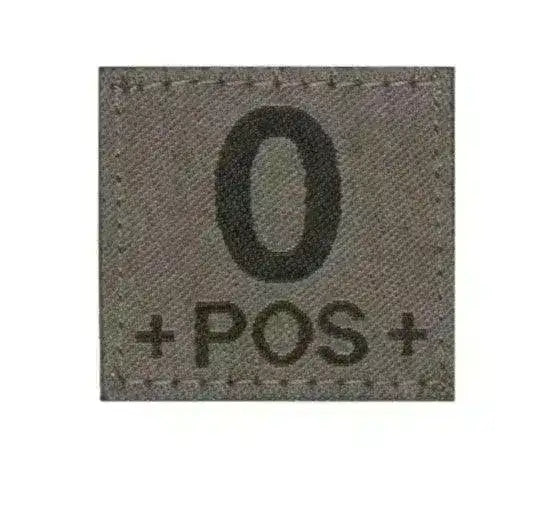 Patch - Blodtype 0+ Borrelås - Type 0 Positiv - Game-On.no
