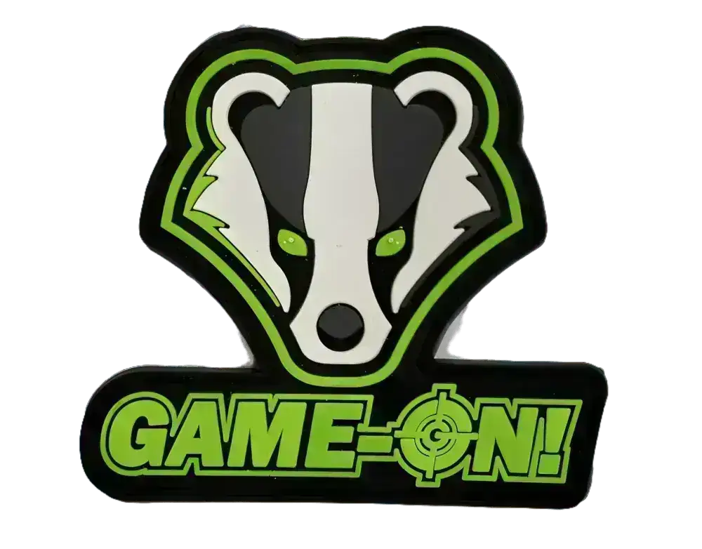 Patch - Game-On Badger Logo - PVC - Formkuttet - Game-On.no