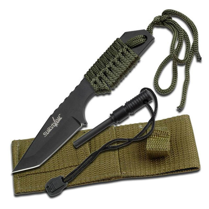 Survivor Outdoor Knife with Firestarter