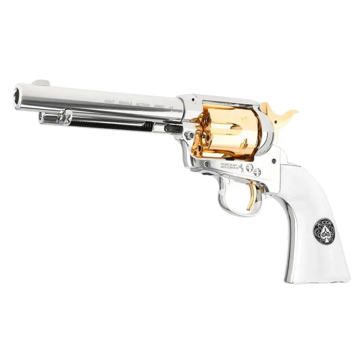 Peacemaker SAA .45 Smoke Wagon - CO2 Drevet Revolver - 4.5mm Pellets - Game-On.no