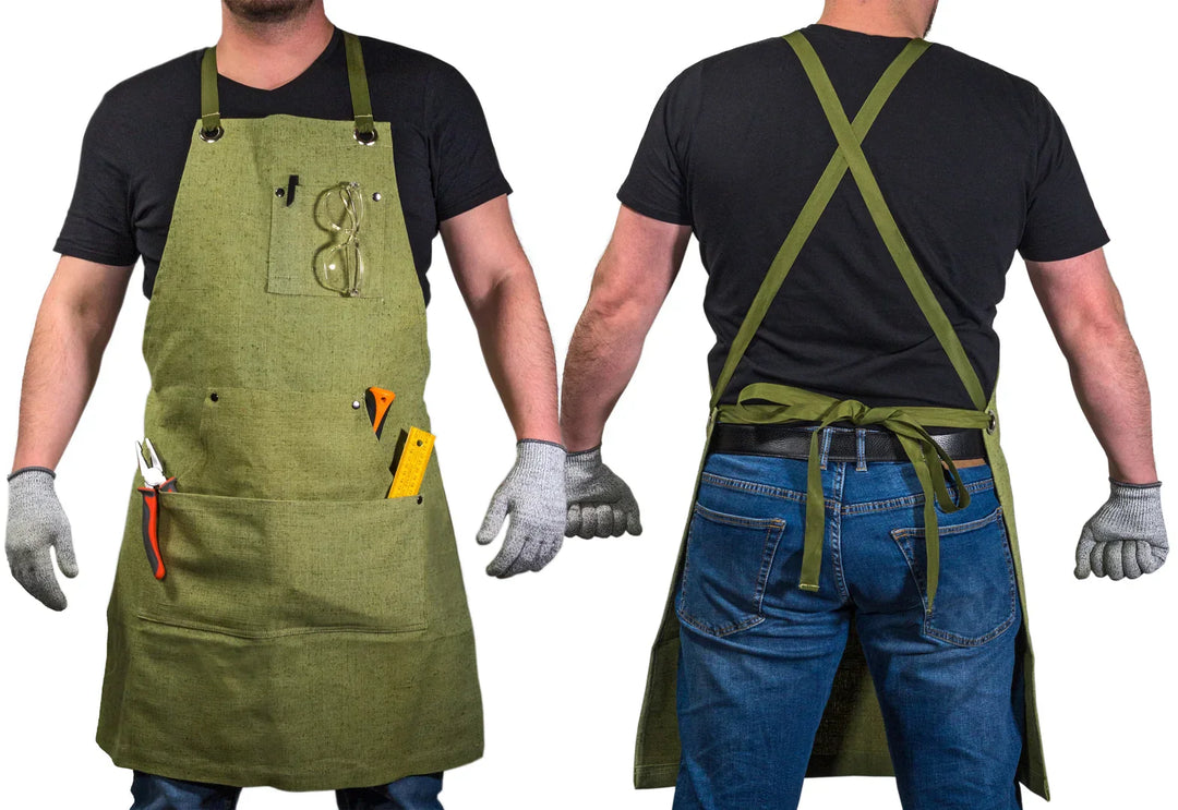 Canvas Apron - Green Canvas