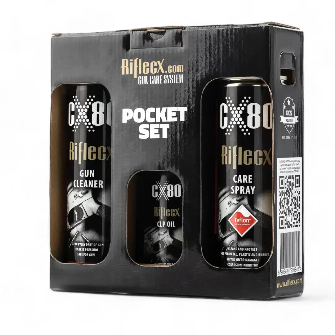 RifleCX Pocket Set – Mini vedlikeholdskit for tur og jakt - Game-On.no