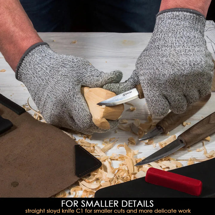 S19X Knivsett med Treskjærekniver og Skjekniv - Etui av Skinn - Game-On.no