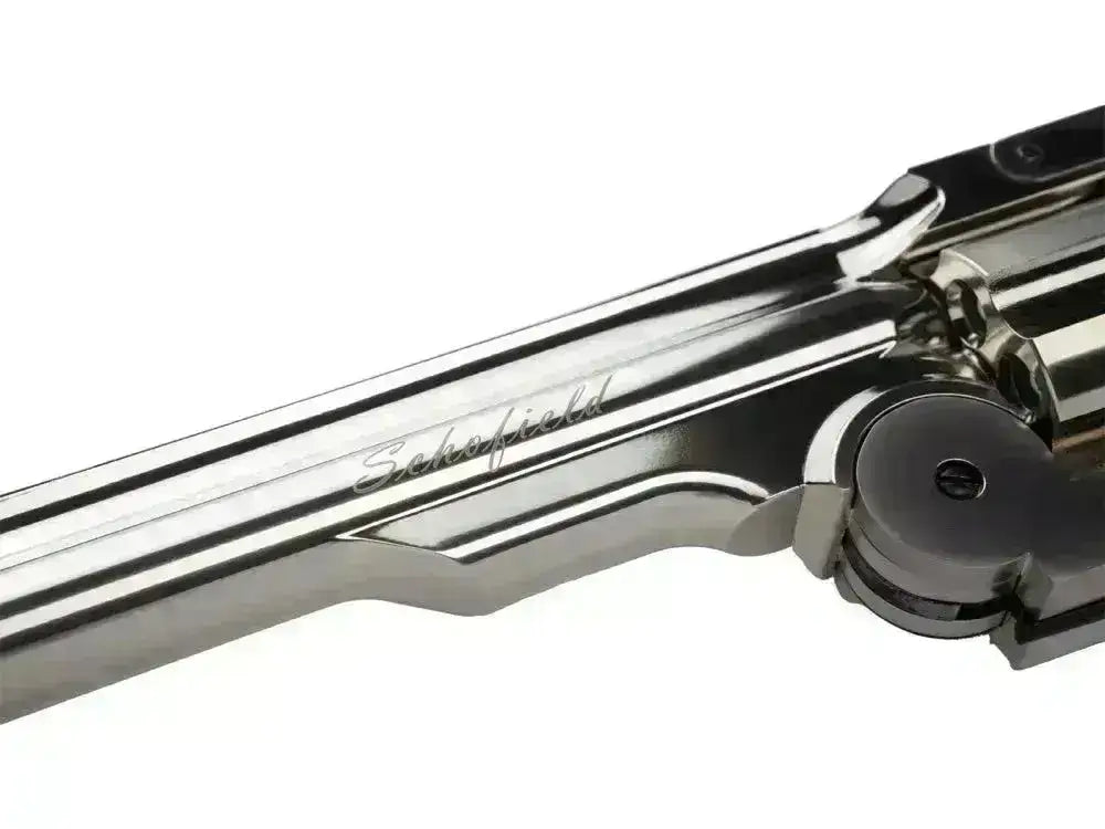Schofield 6` - 6mm Softgun Revolver Co2 - Silver - Game-On.no