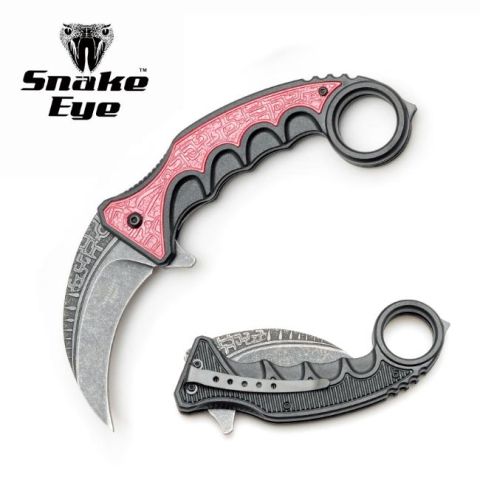 SE - Karambit Foldekniv - Stonewashed Blade