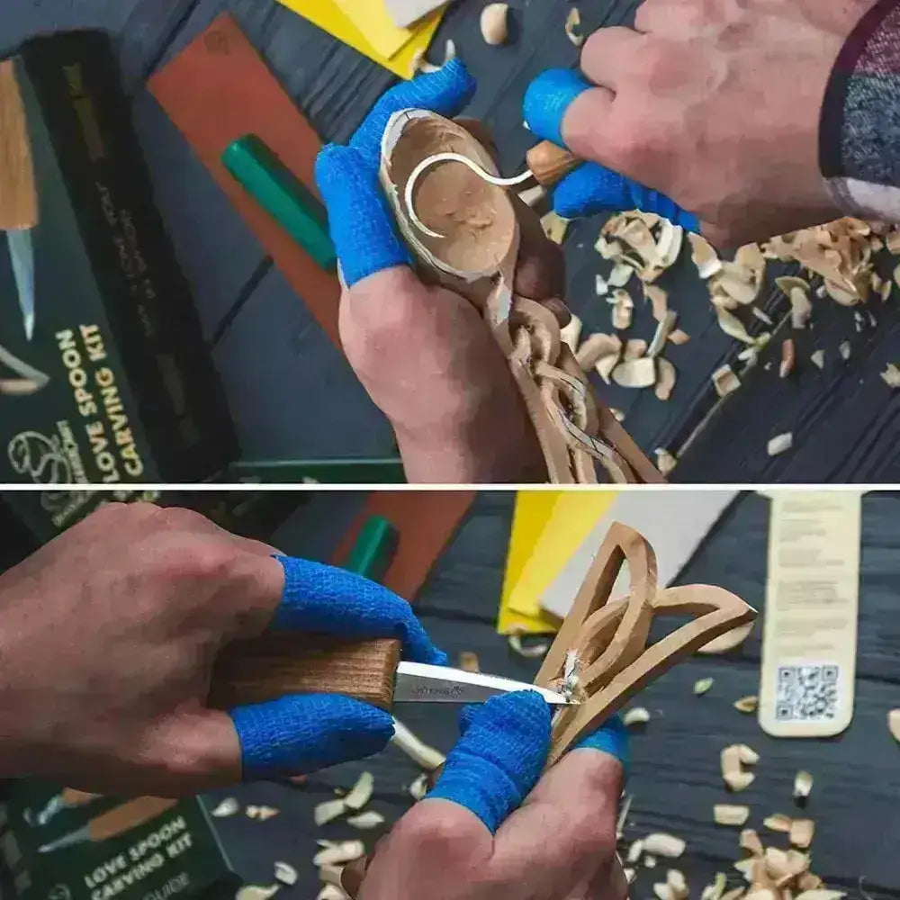 Skje Treskjæresett med alt Inkludert - Pakke - Game-On.no