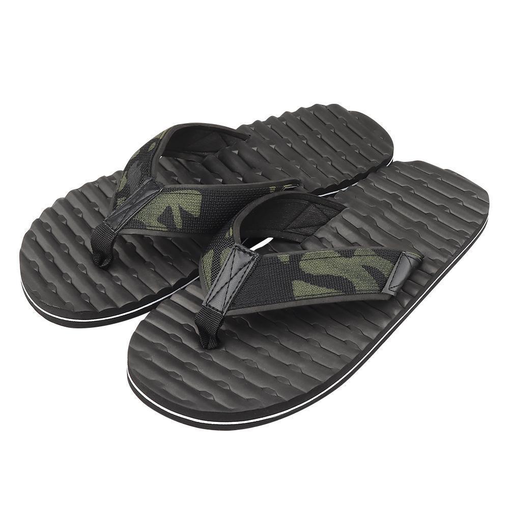 Taktiske Flip Flop Sko - Svart/Svart MC - Game-On.no