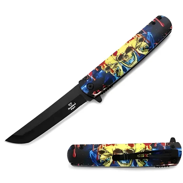 Tanto Foldekniv - Colorful Skulls - Game-On.no