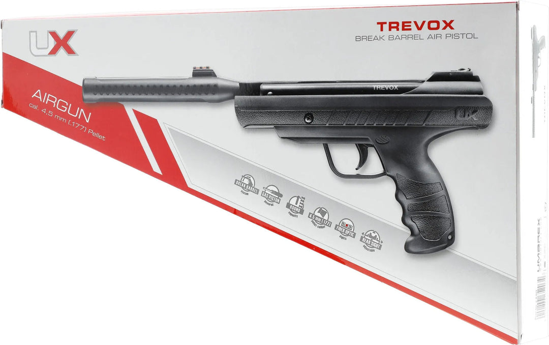 UX Trevox Break Barrel Pistol - 4.5mm Pellets - gameon.eu