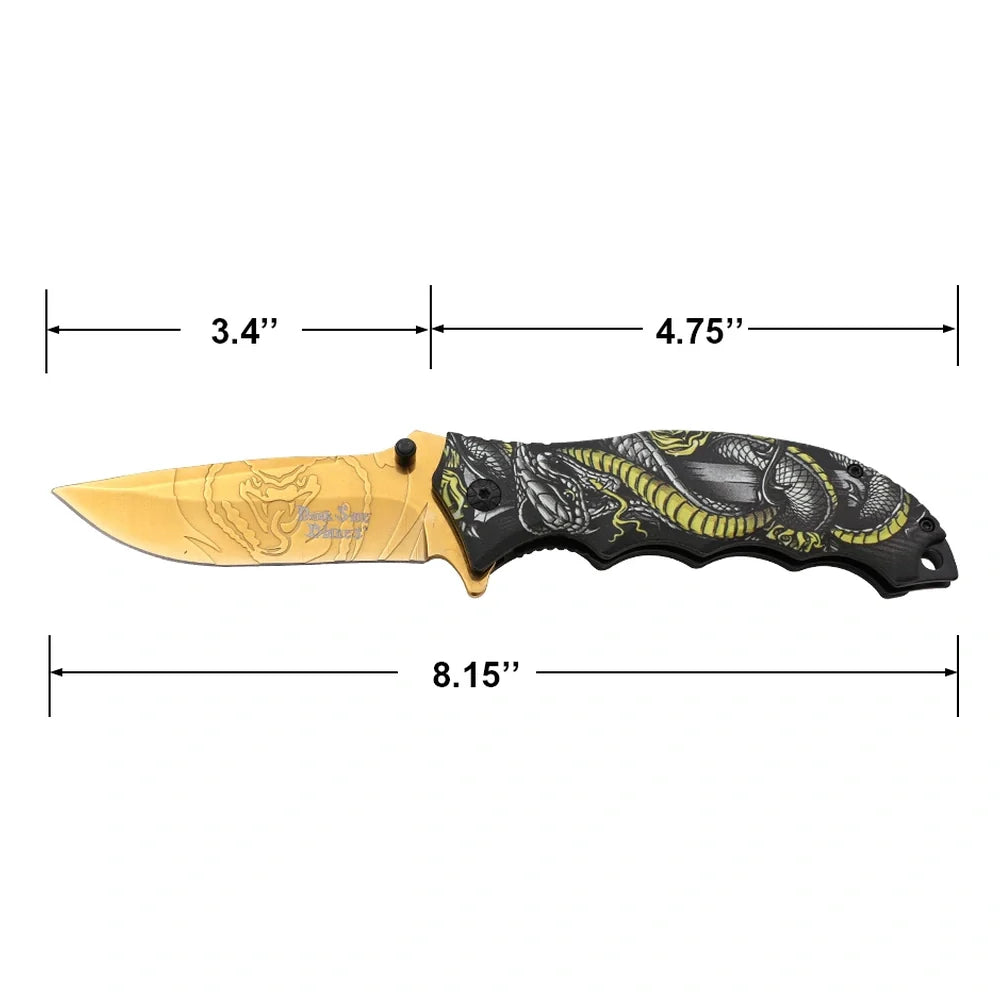 Dark Side Blades - Viper Trace Foldekniv med Spear Point Blade