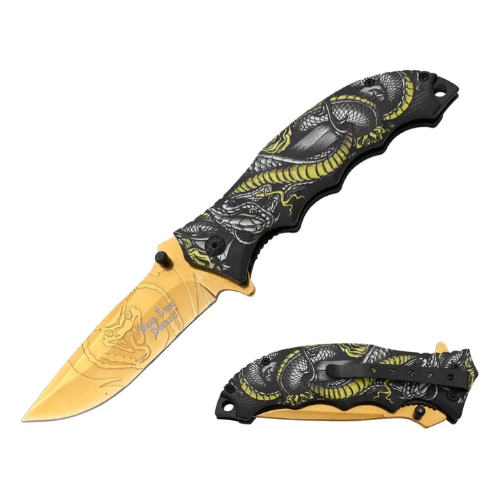 Dark Side Blades - Viper Trace Foldekniv med Spear Point Blade