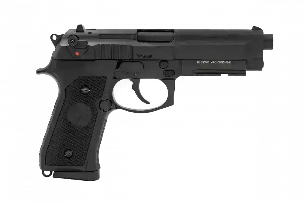 VORSK VM9 Osiris – Gassdrevet Softgunpistol med Full-Auto (Sølv) - Game-On.no