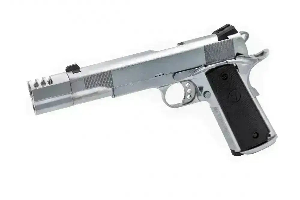 Vorsk VP-X 1911 Blowback – Gassdrevet softgunpistol (Silver Alu) - Game-On.no