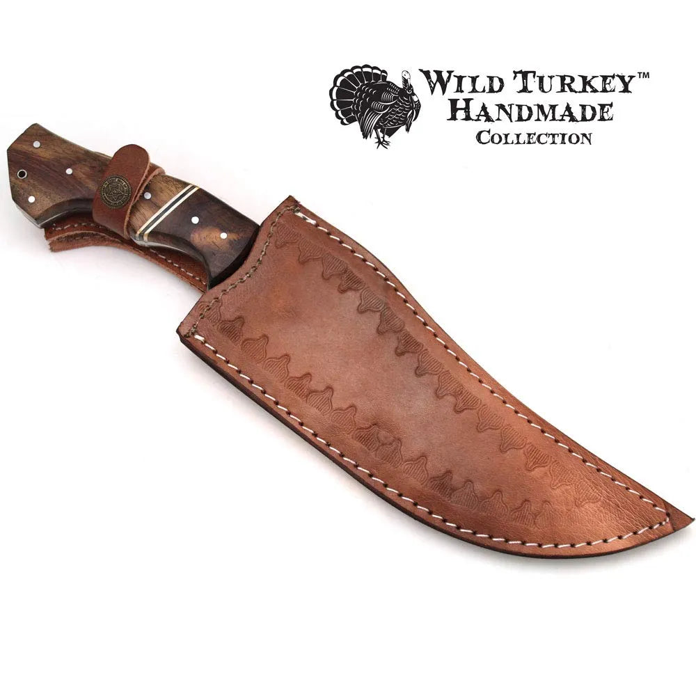 Wild Turkey - Håndlaget Fixed Blade - Svart - Game-On.no