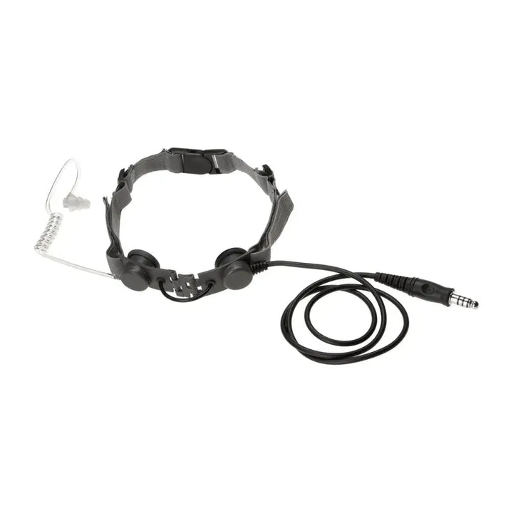 Z-Tactical Throat Mic - Strupemikrofon - 7.5mm Plugg - Oliven - Game-On.no