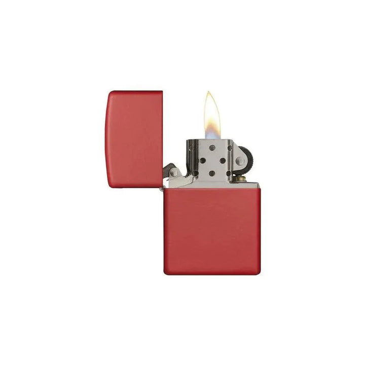 Zippo - Classic Matte Red - Game-On.no