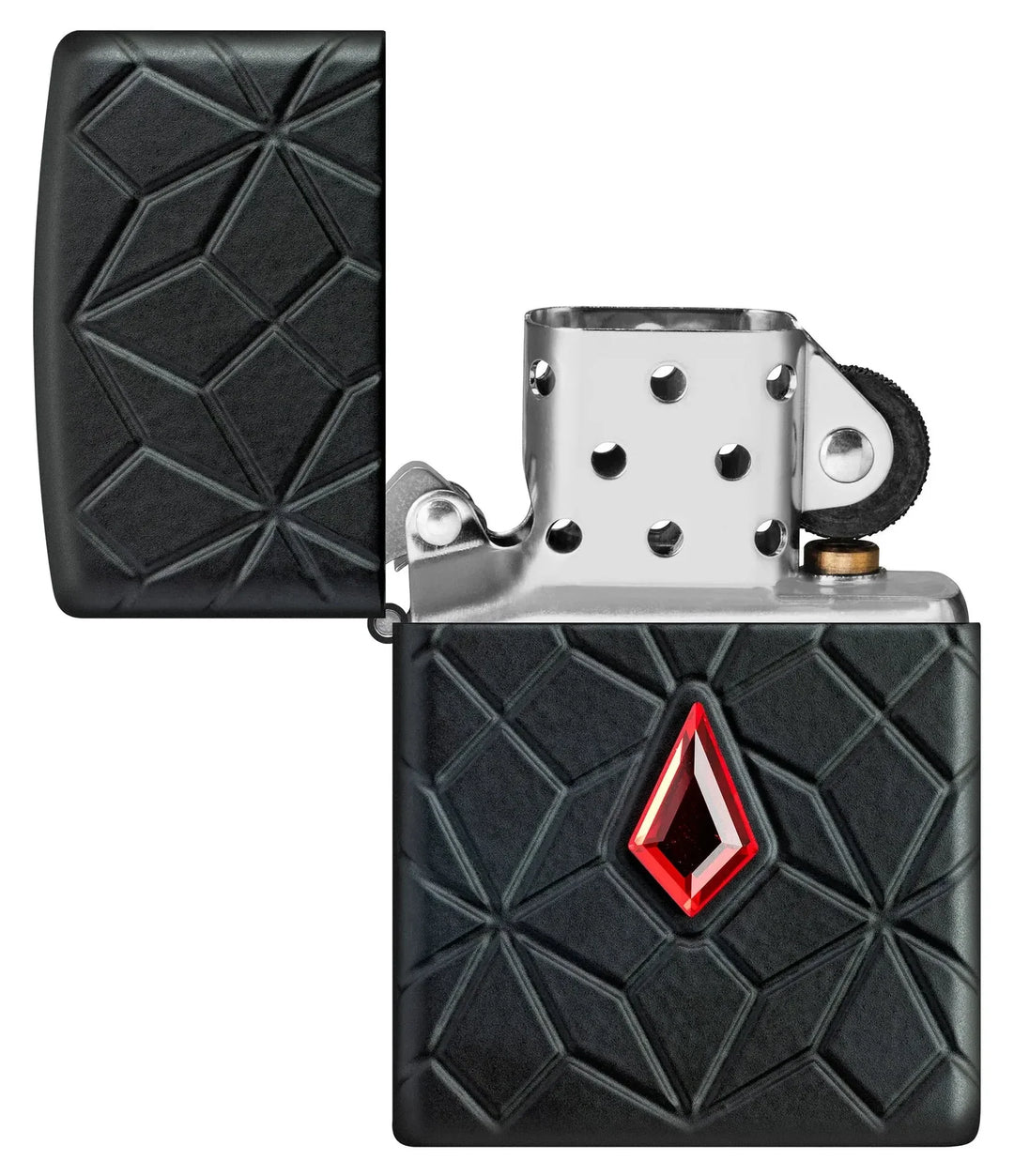 Zippo Lighter - 360 Armor® Red Crystal Design - Game-On.no
