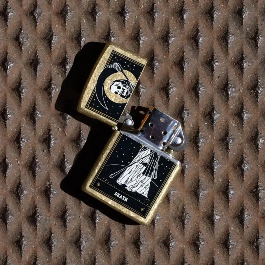 Zippo Lighter - Death Card Design - Game-On.no