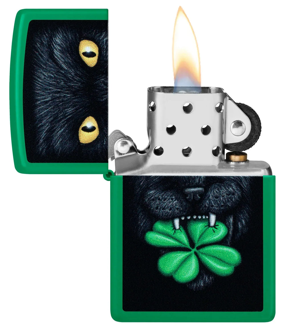 Zippo Lighter - Feline Lucky Design - Game-On.no