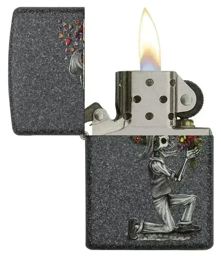 Zippo Lighter - Iron Stone Couple - 2stk - Game-On.no