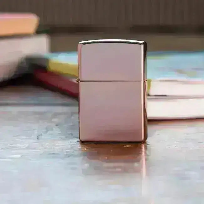 Zippo lighter - Klassisk Høypolert Rose Gold - Game-On.no