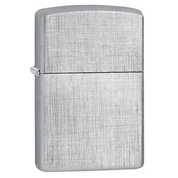 Zippo Lighter - Linen Weave - Chrome - Game-On.no