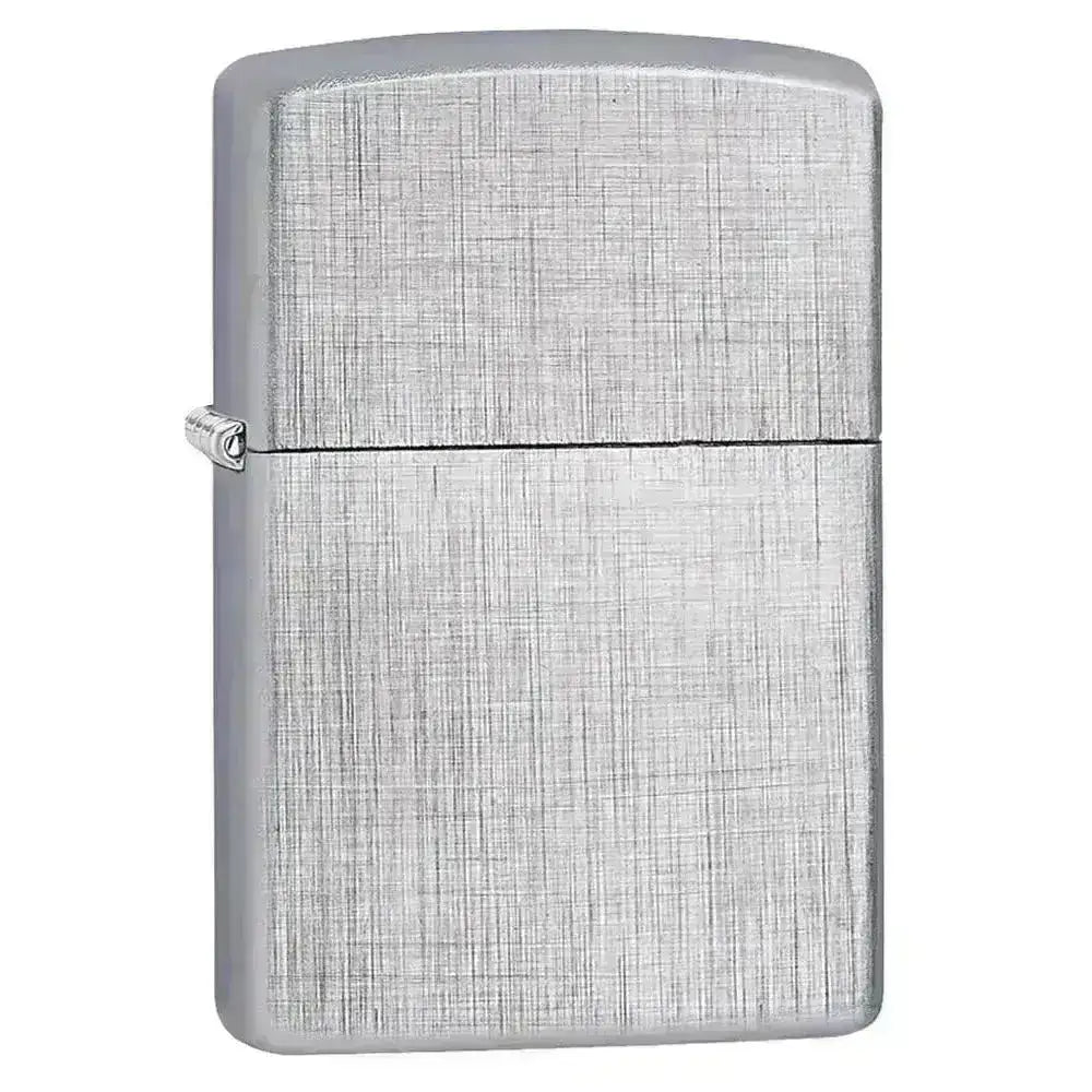 Zippo Lighter - Linen Weave - Chrome - Game-On.no