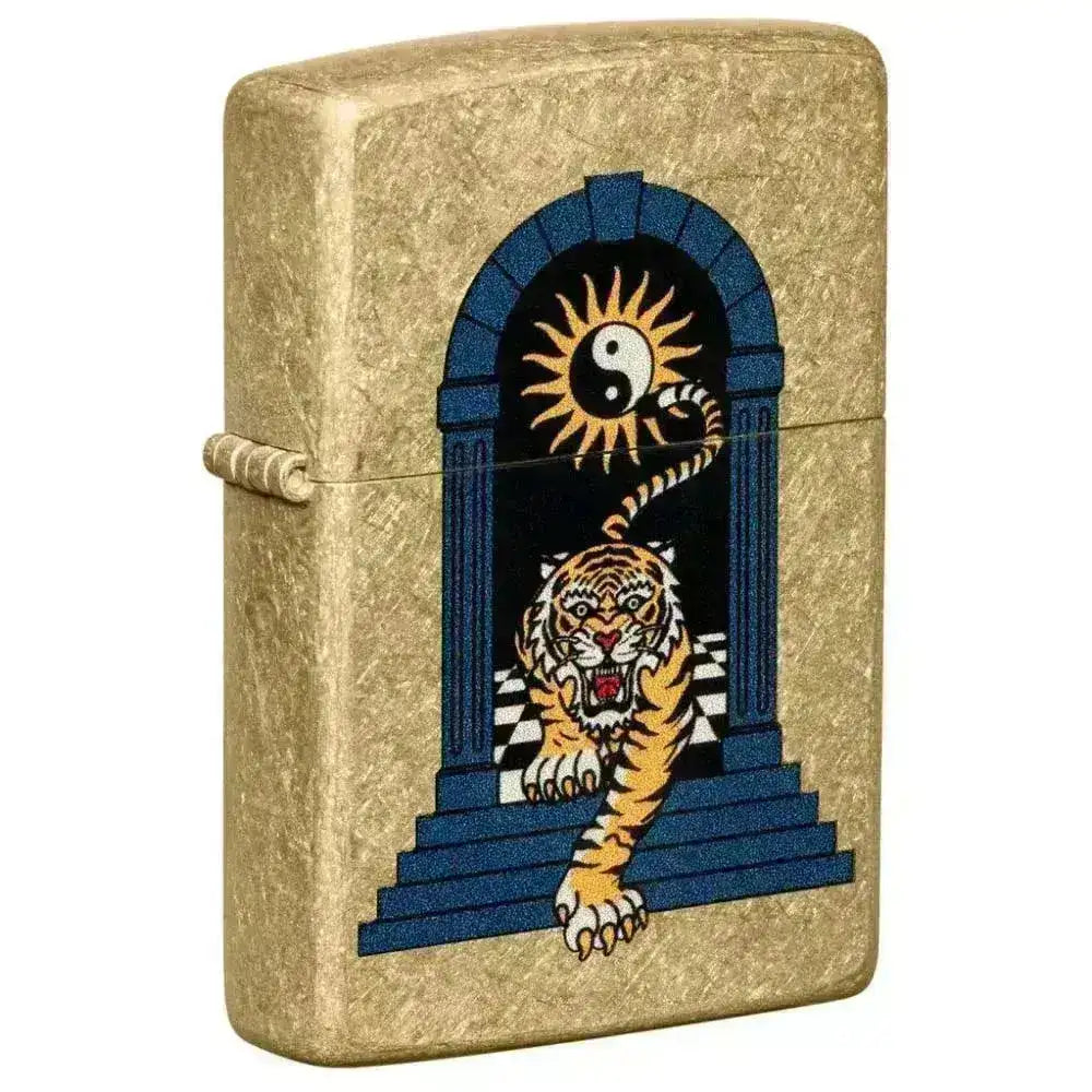 Zippo Lighter - Tiger Tattoo Design - Game-On.no