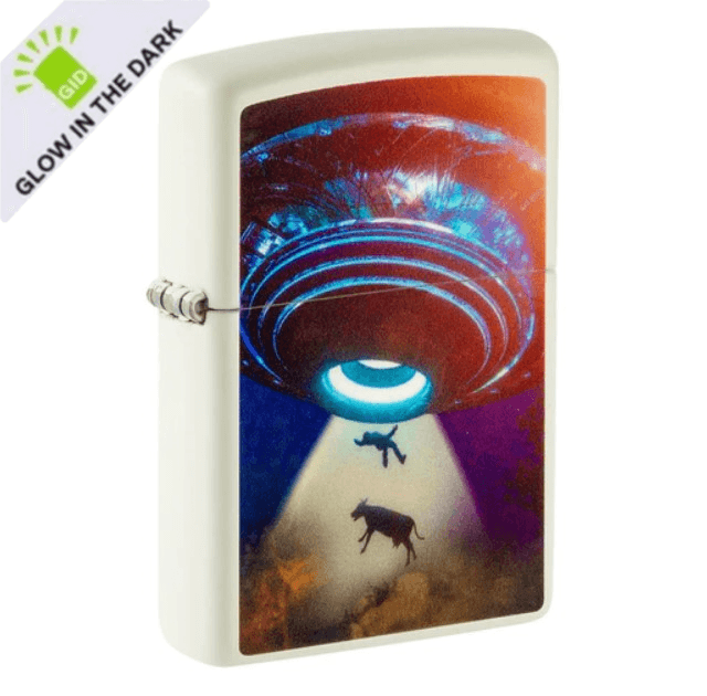 Zippo - UFO Motiv Selvlysende - gameon.eu